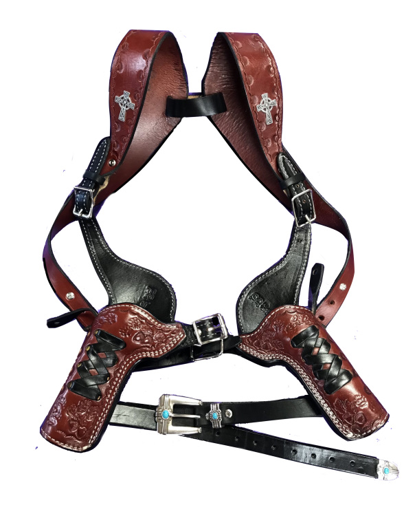 (image for) Deadwood Double Huckleberry Shoulder Holsters